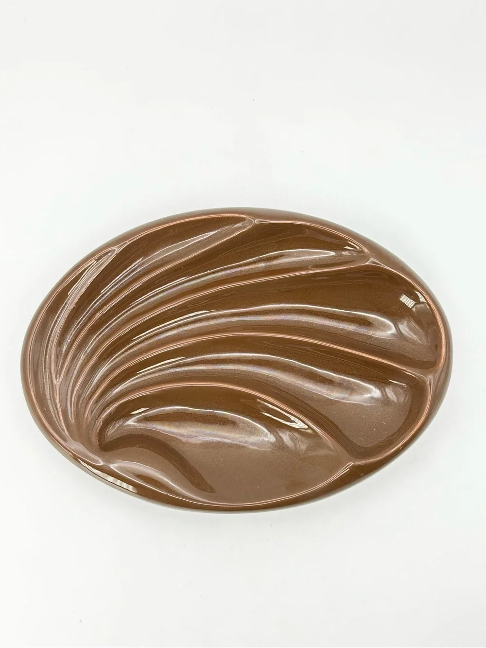 Vintage Brown Clam Shell Soap Dish Vohann of California